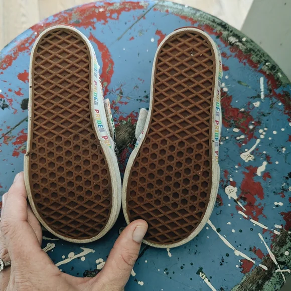 Vans Multicolor Patchwork Kids Slip-On Sneakers - Picture 4 of 6